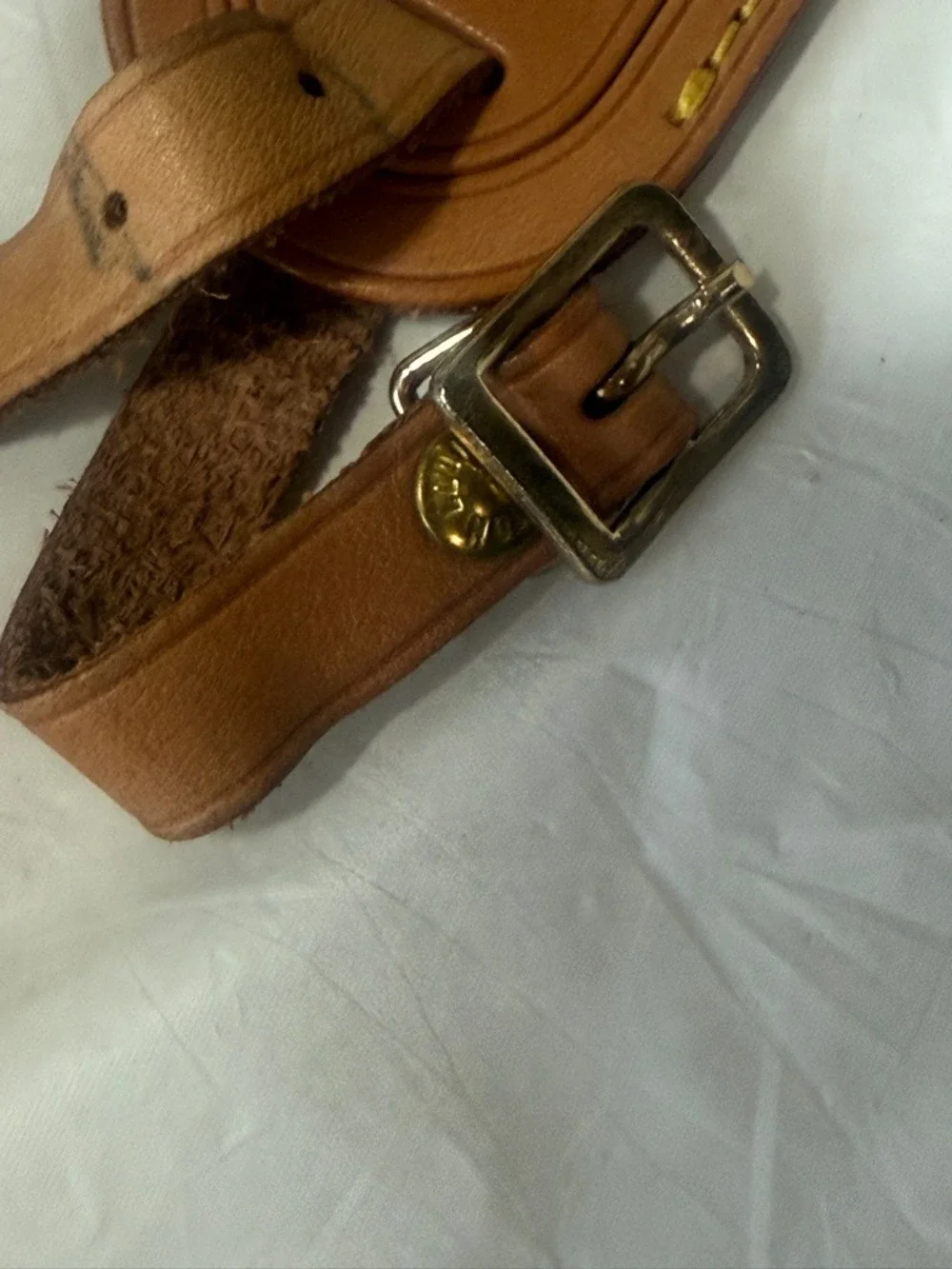 Louis Vuitton Vachetta Tan Leather Luggage Tag